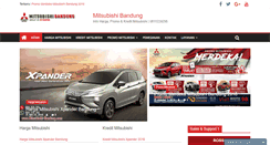 Desktop Screenshot of mitsubishi-bandung.com
